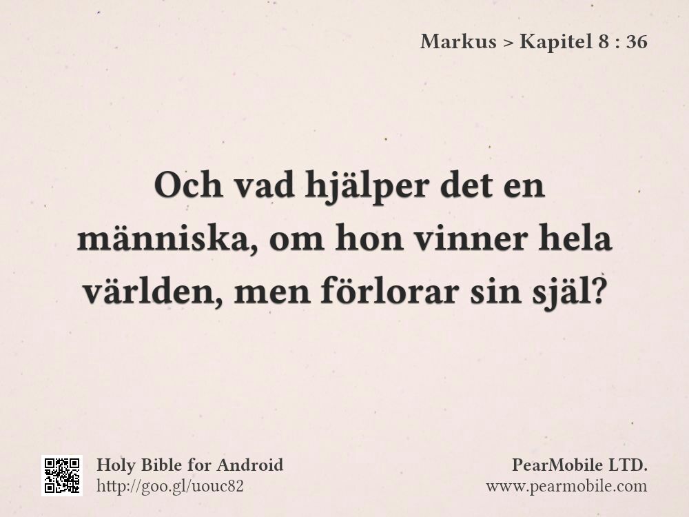 Markus, Kapitel 8:36